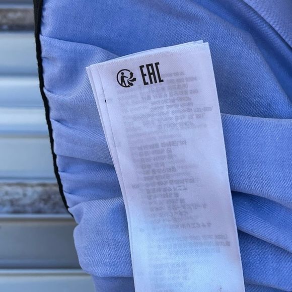 Sandro Blue and Brown Mini Dress - Picture 11 of 13